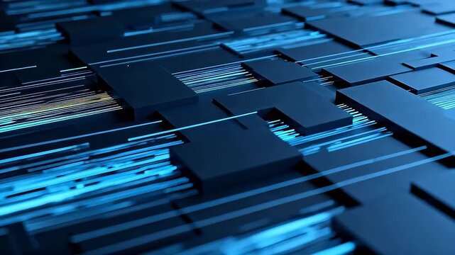 Abstract digital circuit pattern