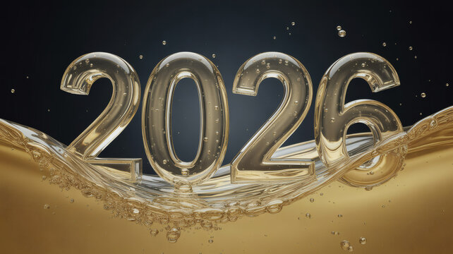 Golden New Year 2026 Celebration Concept