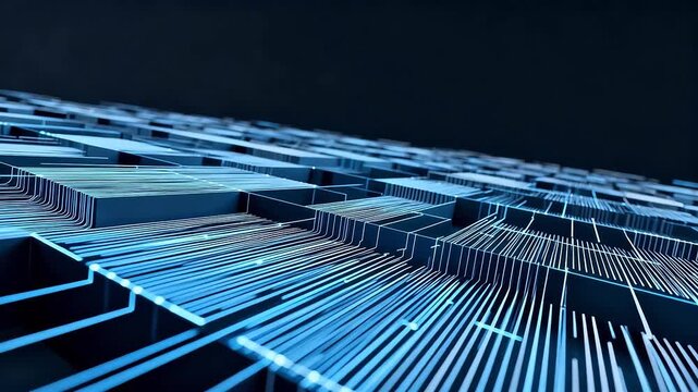 Abstract digital circuit pattern