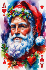 A of Hearts Santa Portrait