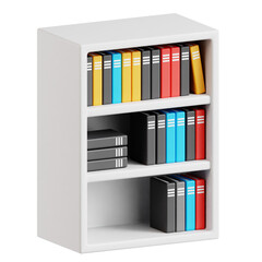 bookshelf 3d Illustration