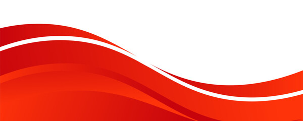 Vector red line background curve element with white space for text and message design, overlapping layers, vector