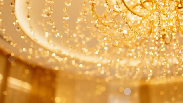 Abstract blurred ceiling light fixture