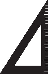 Vector illustration of a blank page notebook with a metal ruler object isolated on white background