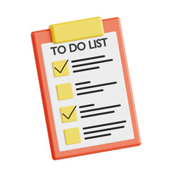 list 3d Illustration