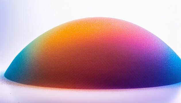 Gradient Grainy Shape On The White Isolated Background - Powered by Adobe