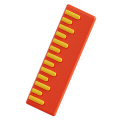 ruler 3d Illustration