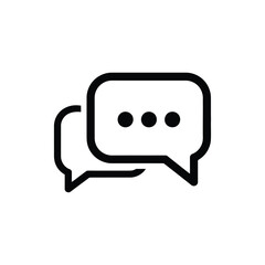 Two chat speech bubbles with ellipsis icon