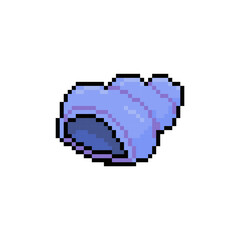 Fototapeta premium SEA SHELL DRAW PIXEL ART