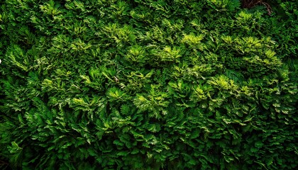 Obraz premium Green Grass Wall Texture For Background Design The Background Of The Eco Wall Is Made Of Green Natural Plants High Quality Photo