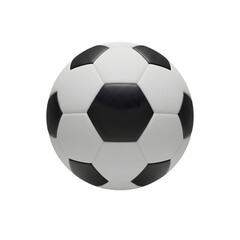 Naklejka premium Classic soccer ball ready for a thrilling match or intense training session