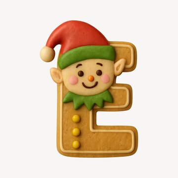 Festive elf letter illustration
