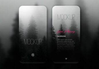 Smartphone UI Display Mobile App Mockup