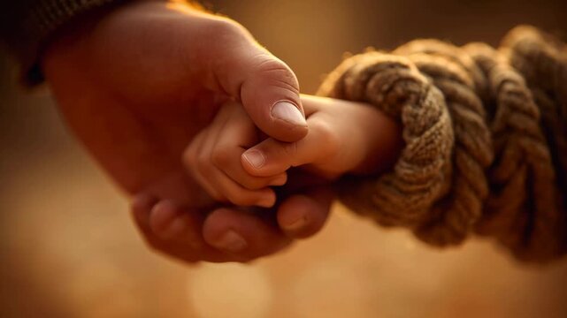 A Fathers Guiding Hand - A Symbol of Love and Support.