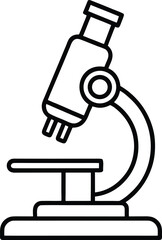 Microscope science equipment vector illustration icon on white isolated concept
