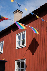 Prideflaggen in Schweden 