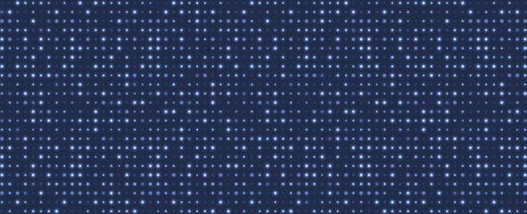 Digital background with abstract blue pixel pattern, technology futuristic vector design or tech banner. Data geometric grid for business finance, science concept. Crypto backdrop, blockchain concept