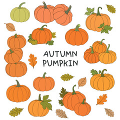 Pumpkin Autumn Fall Set