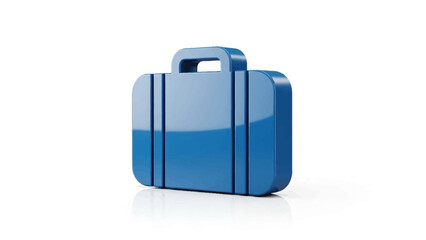 Travel suitcase luggage symbol vector icon for airport business and web design concept