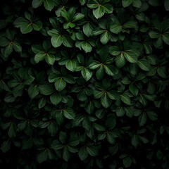 tropical green leaves