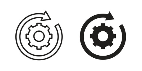 Operation icon on white background. Stock vector icon