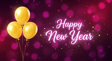 Happy new year 2026 isolated on white background, black numbers with blue glowing circle in the middle