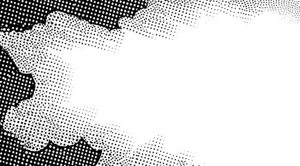 Artistic Smoke and Texture: An abstract composition in black and white, featuring a cloud-like form with a textured pattern. evoking a sense of artistic flair and visual intrigue.