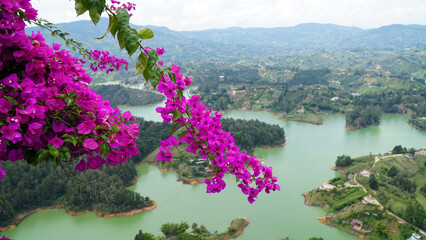 Guatape Town from La Piedra, Medellin, Colombia