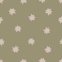 Stars, seamless pattern, endless background. Festive starry texture, repeating print in modern style. Printable design for wrapping, textile, wallpaper and holiday decor. Flat vector illustration