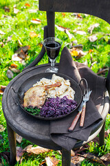 Slovenian Saint Martin's feast dish