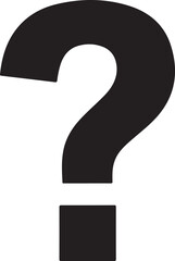 Question mark symbol on white illustration