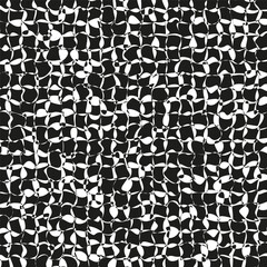 Abstract chaotic pattern. Distorted fluid shapes. Organic movement Vector. Black white grunge texture.