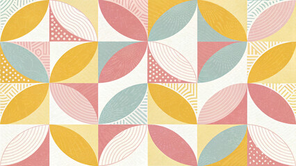 Obraz premium Vintage seamless colorful pattern illustration