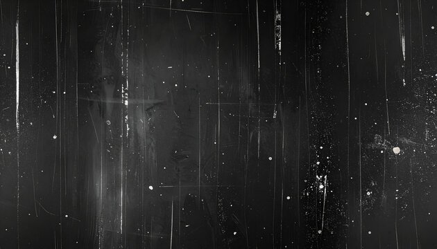 Blank grained film strip texture background with heavy grain, dust and fingerprints
