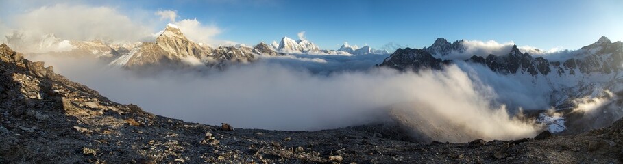 Mountain Panorama Himalayan Landscape Himalaya