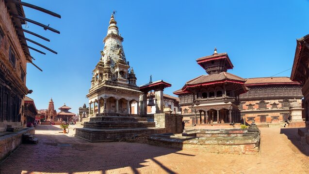 Durbar square in Bhaktapur town near Kathmandu city
