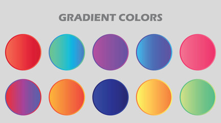 Vibrant round holographic gradient spheres with multicolor circular tone