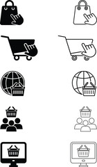 E-commerce and Online Shopping Icon Set