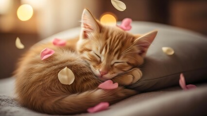 Cute white puppy sitting calmly on soft grey backdrop, sweet fluffy pet portrait with gentle warm lighting and clean minimal style.
