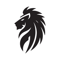 tribal warrior lion vector silhouette clip art logo design illustration. abstract warrior lion icon set collections