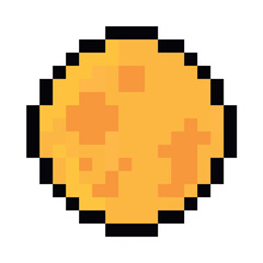 moon pixel art icons 16x16 pixels, use for game retro icon y2k style vintage computer, vector illustration