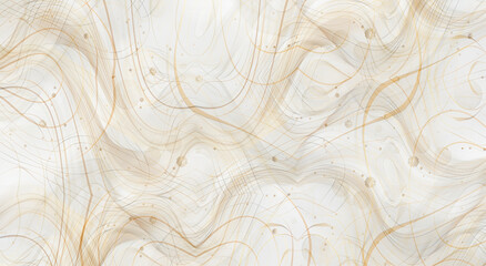 Jasne kremowo złote tło z delikatnymi falującymi liniami, elegancki marmurkowy wzór. © Henryk Guziak