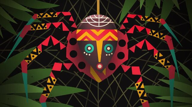 anansi african spider deity in the jungle