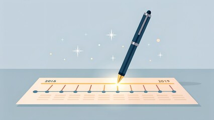 Map your company's journey with a timeline illustration for business success, strategy