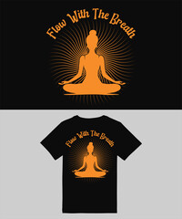 Yoga Meditation T Shirt Design