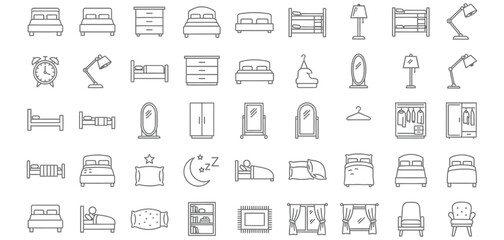 Collection of hand drawn furniture and decor sketches