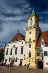 Fototapeta premium Old Town Hall in Bratislava - complex of buildings from the 14th century
