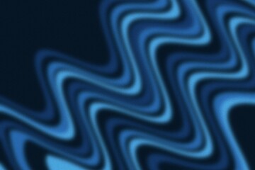 Deep Blue Wavy Grainy Gradient Background. Abstract wavy gradient in deep blue and turquoise shades