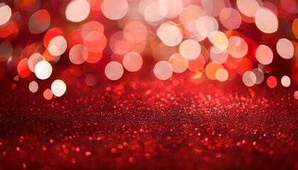 Red Bokeh Background Abstract Design
