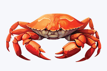 dungeness crab isolated vector style with transparent background illustration